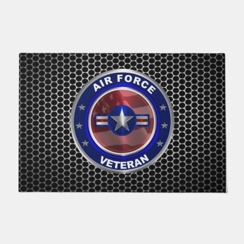 Vintage Air Force Veteran  Doormat