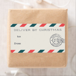 North Pole Express Mail Stickers - 32 Results | Zazzle