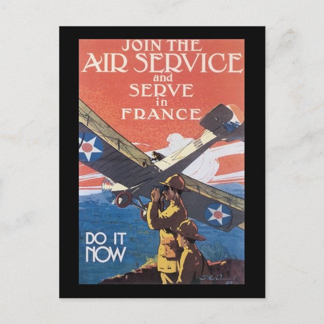 Vintage Air Service Recruitment Postcard (Front)