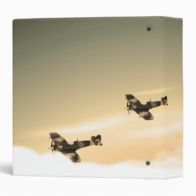 Vintage Aircraft 3 Ring Binder (Back/Spine)