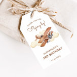Vintage Aircraft Biplane Boy's Birthday Favor Gift Tags<br><div class="desc">Treat all the little pilot's at the hangar with this vintage,  antique biplane birthday party favor tag. Find matching items in our shop (this version has a solid background,  for graphic background,  please view our collection)!</div>