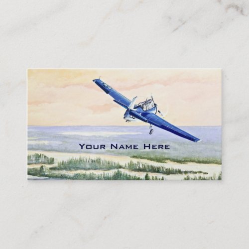 Vintage Aircraft Business Card