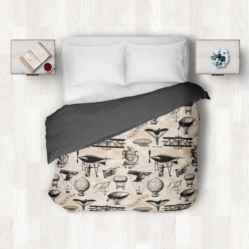 Vintage Aircraft ID913 Duvet Cover