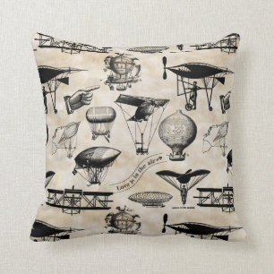 Vintage Aircraft ID913 Throw Pillow