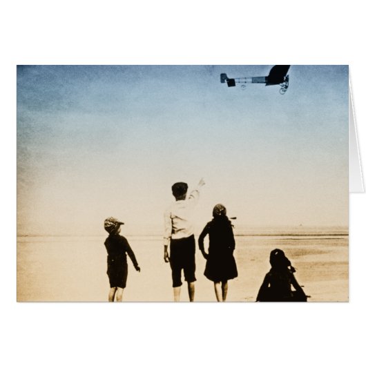 Vintage aircraft in flight (Front Horizontal)