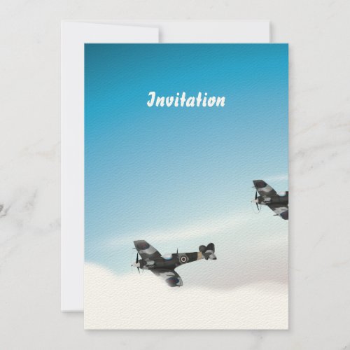 Vintage Aircraft Invitation