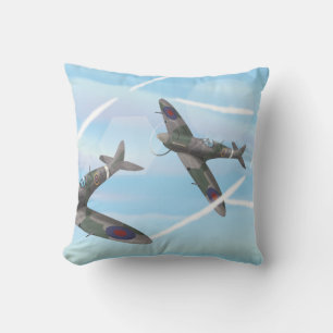 Vintage Aircraft Throw Pillow
