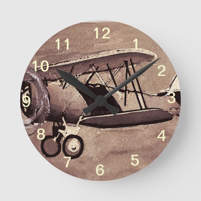 Vintage Aircraft Wall Clock (Front)