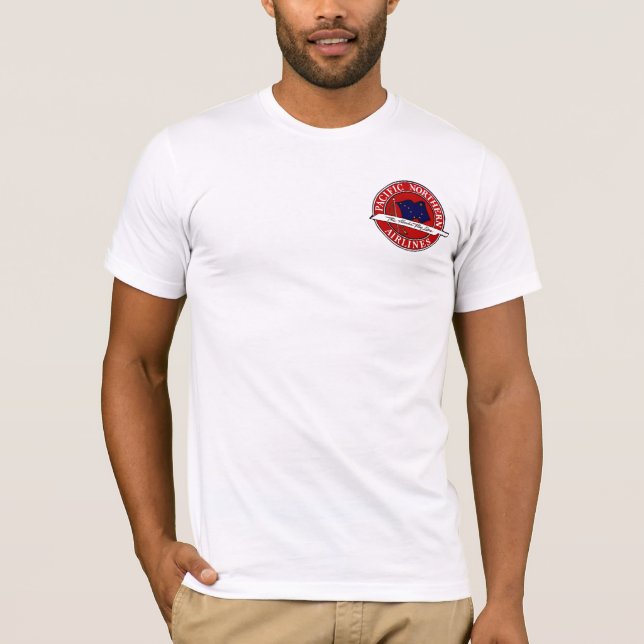 VINTAGE AIRLINES PNA PACIFIC N ALASKA ROUTE SHIRT (Front)