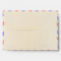 Elegant Ivory Minimalist A7 5x7 Wedding Envelope