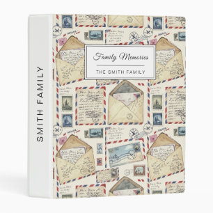 Vintage Airmail Adventure (2) Mini Binder