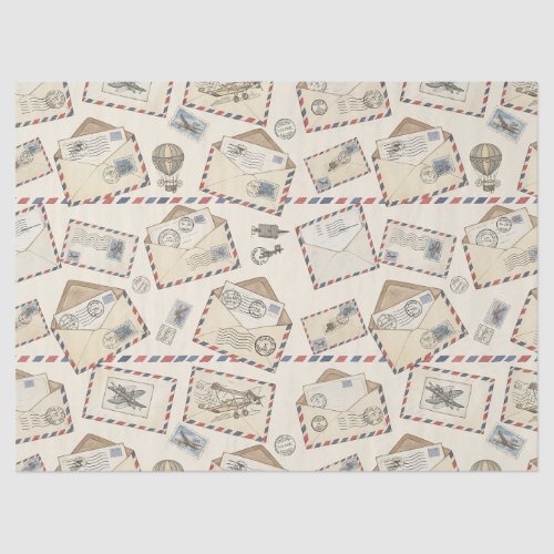 Vintage Airmail Adventure (3) Tissue Paper