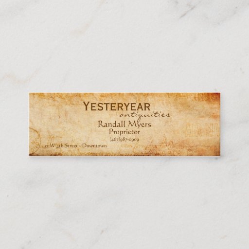 Customizable Vintage Airmail Business Cards