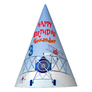 Vintage Airplane Airforce Party Hat