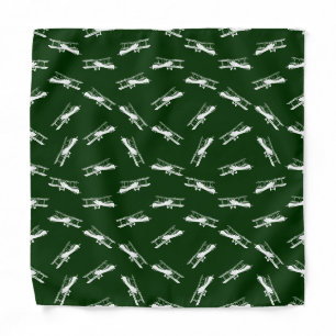 Vintage Airplane Art Flying Airplanes Planes Bandana