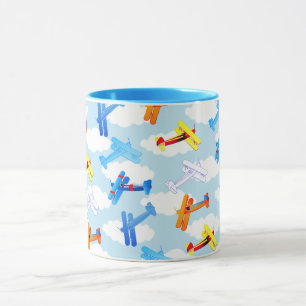Vintage Airplane Aviator Mug