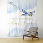 Vintage Airplane Baby Shower Backdrop Xl at Zazzle