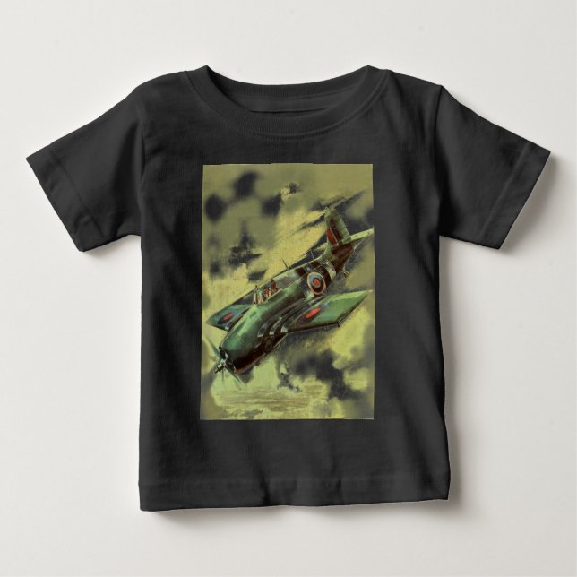 Vintage Airplane Baby T-Shirt (Front)