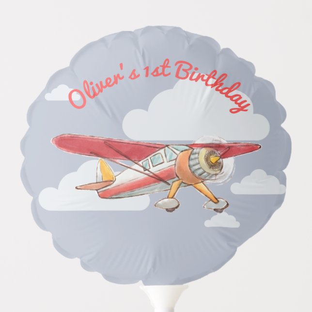 Vintage Airplane Balloon (Front)