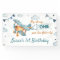 Vintage Airplane Birthday Banner Time Flies