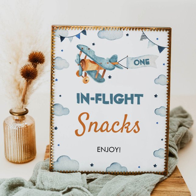 Vintage Airplane Birthday Table Sign (Creator Uploaded)