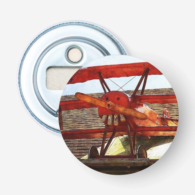 Vintage Airplane by Shirley Taylor Bottle Opener (Front)