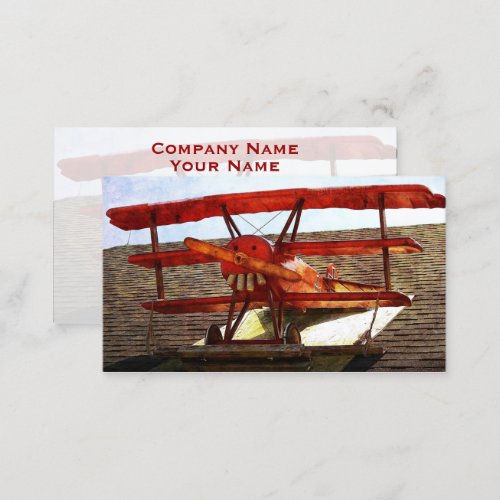 Vintage Airplane by Shirley Taylor Business Card