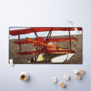 Vintage Airplane by Shirley Taylor Desk Mat