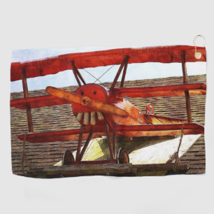 Vintage Airplane by Shirley Taylor Golf Towel