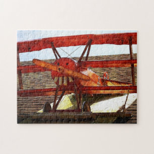 Vintage Airplane by Shirley Taylor Jigsaw Puzzle