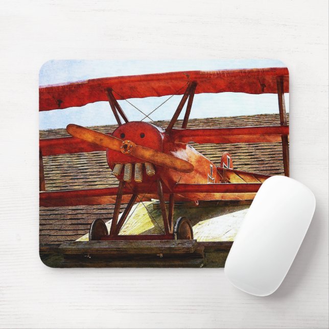 Vintage Airplane by Shirley Taylor Mouse Pad (With Mouse)