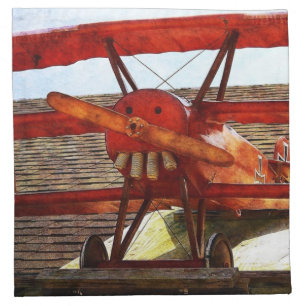 Vintage Airplane by Shirley Taylor Napkin