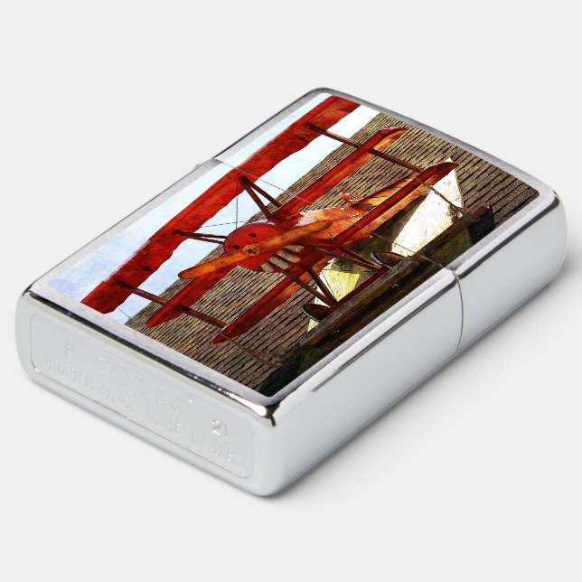 Vintage Airplane by Shirley Taylor Zippo Lighter (Angled)