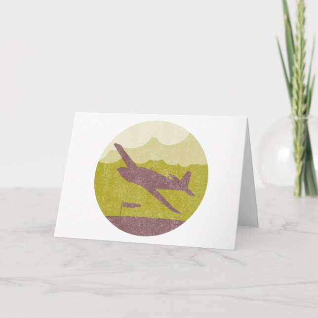 Vintage Airplane Card (Front)