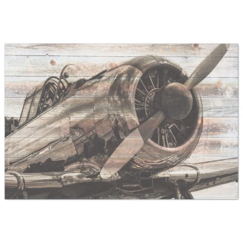 Vintage Airplane Decoupage Tissue Paper