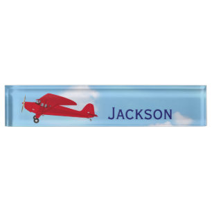 Vintage Airplane Desk Name Plates Nameplates