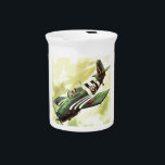 Vintage Airplane Drink Pitcher<br><div class="desc">WWII War Posters and Advertisements - Airplane Illustration</div>