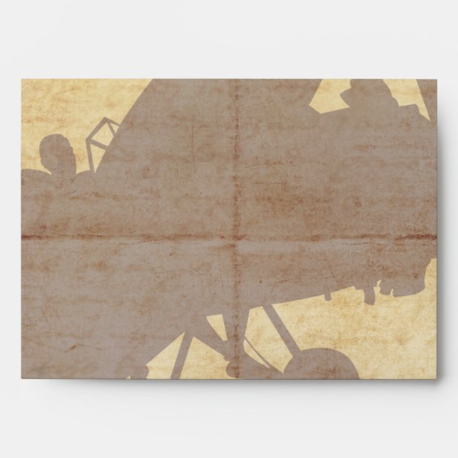 Vintage Airplane Envelope (Front)