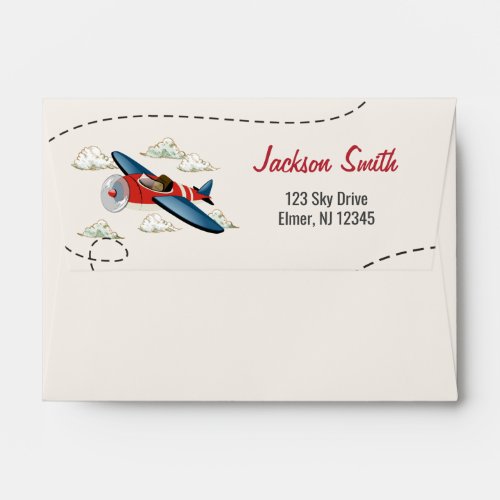Vintage Airplane Envelope