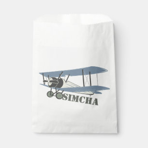 Vintage Airplane Favor Bags