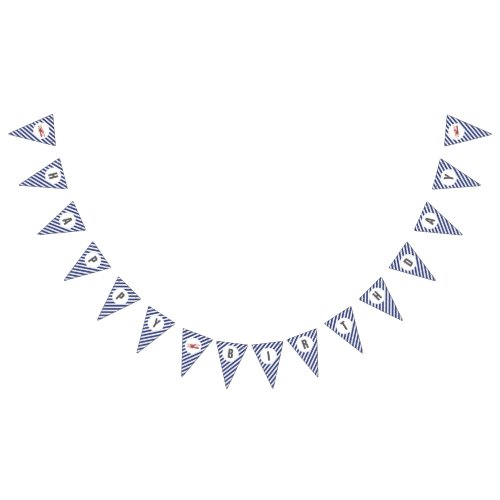 Vintage Airplane Happy Birthday Banner