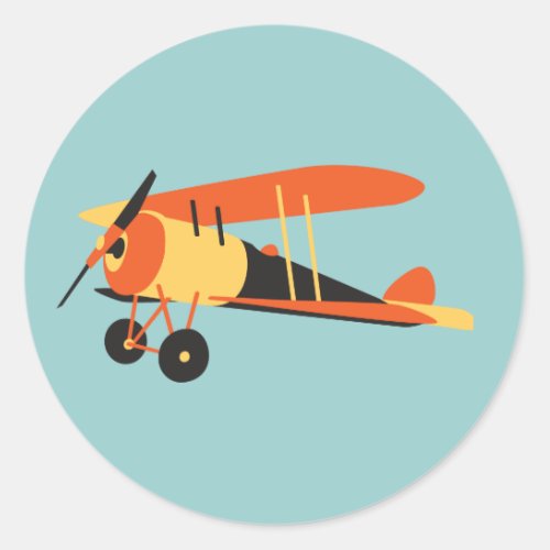 vintage  airplane Nieuport 28  WWI era Classic Round Sticker