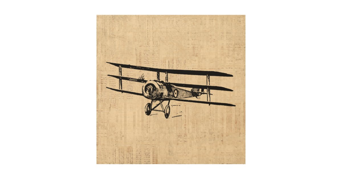 vintage airplane illustration