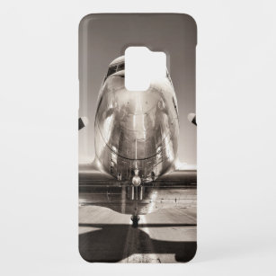 vintage airplane on a runway Case-Mate samsung galaxy s9 case