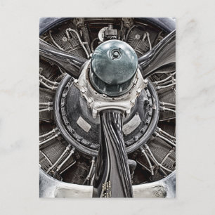 Vintage Airplane parts Postcard