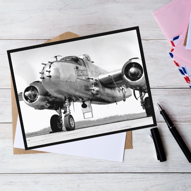 Vintage Airplane photo, Cool Aviation Birthday Postcard (Creator Uploaded)