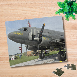 Vintage Airplane Photo Pilot Aviation Fun Aircraft Jigsaw Puzzle