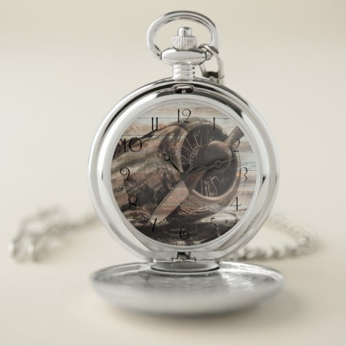 Vintage Airplane Pocket Watch