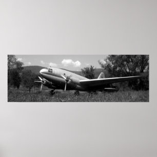 vintage airplane poster