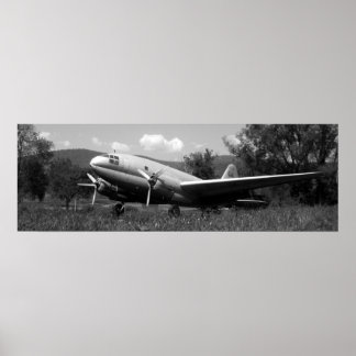 vintage airplane poster